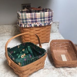Talk key basket. Tea basket and pen paper basket